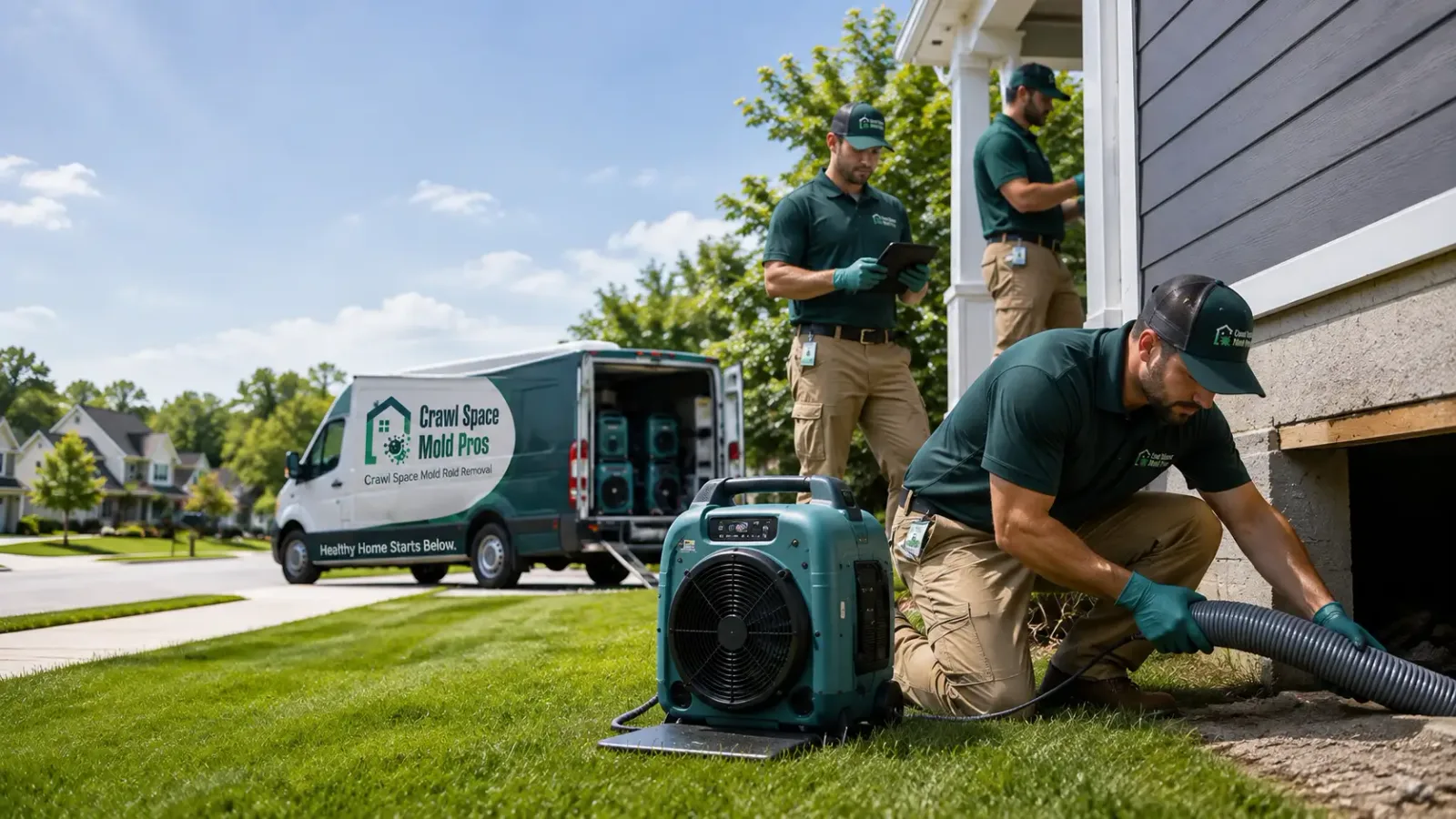 Crawl Space Mold Removal in Amidon, ND